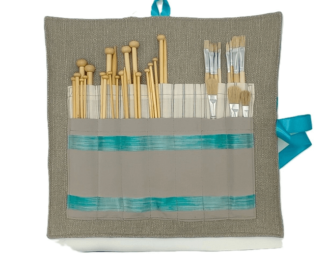 Storage Wrap Craft Tools Crochet Hooks Knitting Needles Craft Knives Pencils Artist brushes