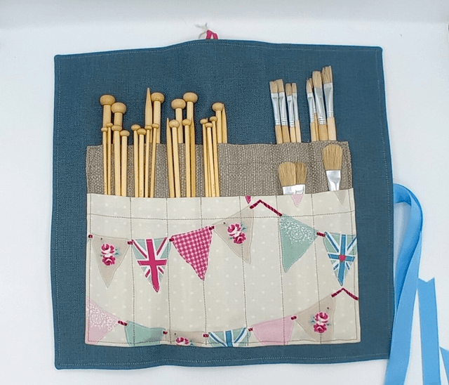 Storage Wrap Craft Tools Crochet Hooks Knitting Needles Craft Knives Pencils Artist brushes